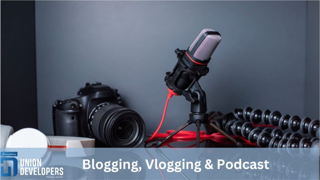 Blogging-Vlogging-Podcast