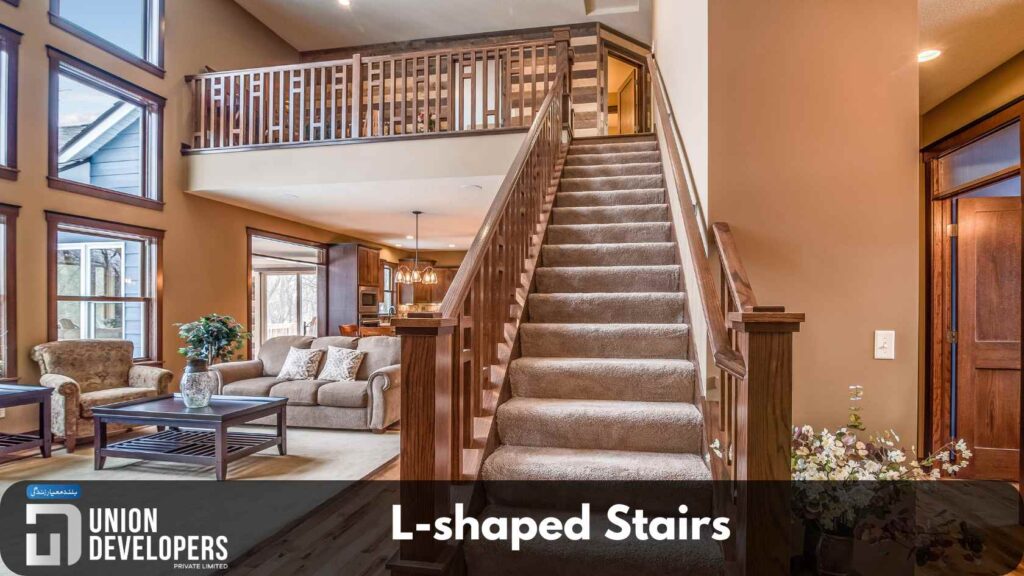 L-shaped Stairs Design