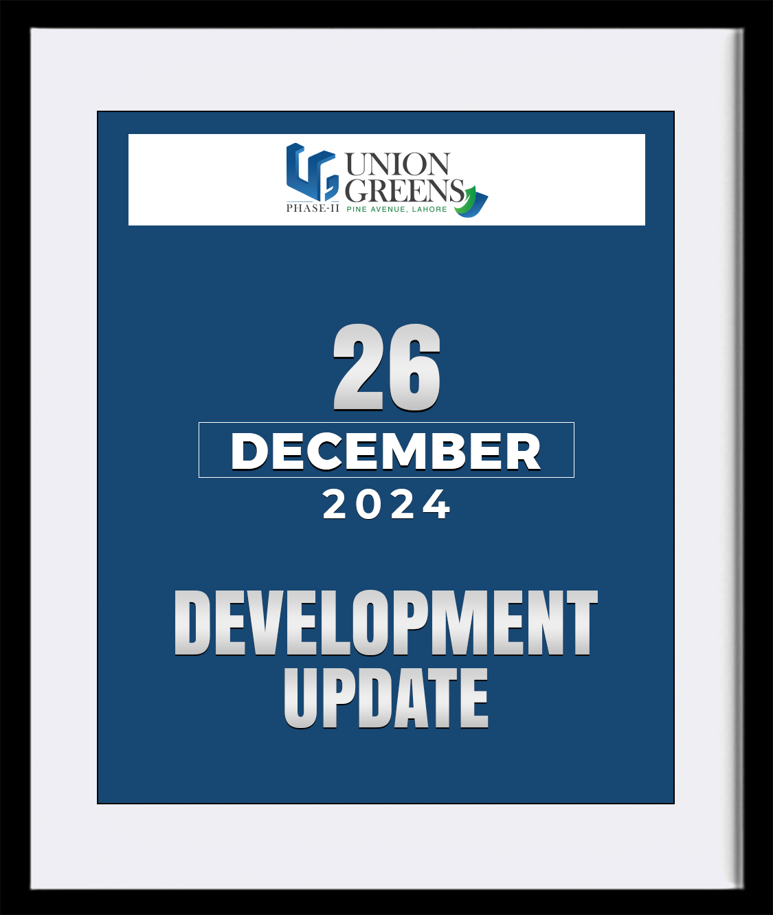 26-December Developmennt updates of UnionGreens