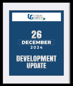 26-December Developmennt updates of UnionGreens