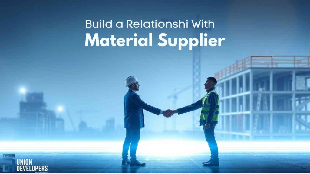 Build a Relationship With the Material Supplier