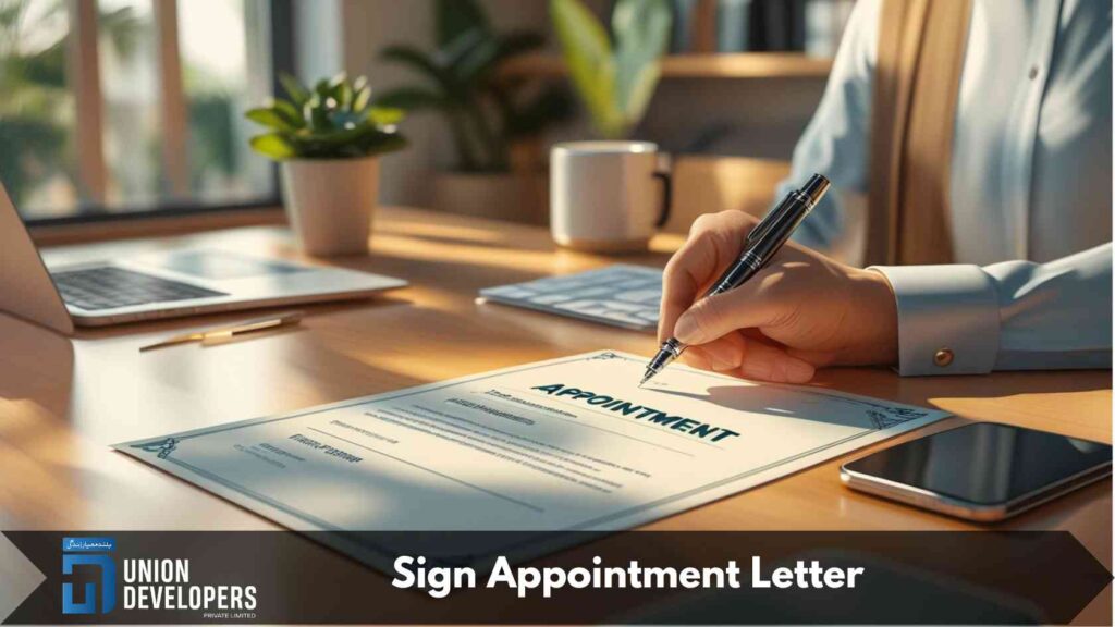 Sign Appointment Letter